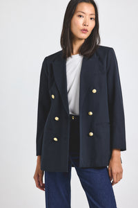 Midnight Walter Double Breasted Jacket | Women's Jackets by Derek Lam 10 Crosby