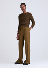 Moss Calypso Pleated Slit Trousers | Women's Pants by Derek Lam 10 Crosby