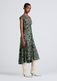 Moss Multi Reina Sleevless Midi Dress | Women's Dresses by Derek Lam 10 Crosby