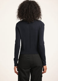Navy Thibeaut Long Sleeve Cardigan |  Women's Sweater by Derek Lam 10 Crosby