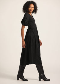 Black Natalia Mixed Media Dress | Women's Dresses by Derek Lam 10 Crosby