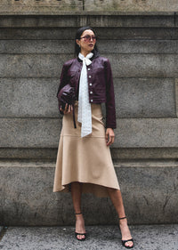 Camel Nicolette Midi Skirt | Women's Skirts by Derek Lam 10 Crosby