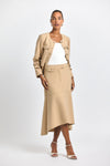 Camel Nicolette Midi Skirt | Women's Skirts by Derek Lam 10 Crosby