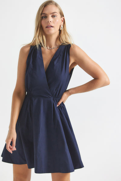極美品✨️完売品 22年 7,4万 フォクシー Libre Dress 42 紺 Tia Dress in Night Sky | Derek Lam 10 Crosby