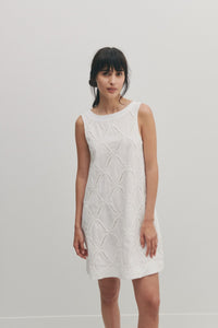 Alina Shift Dress - White