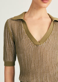 Axelle Polo Sweater | Women's Sweater by Derek Lam 10 Crosby