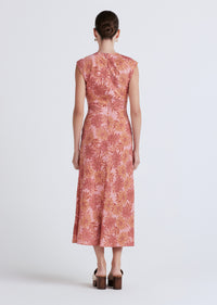 Pink Multi Pamela Sleeveless Slit Dress | Women's Dress by Derek Lam 10 Crosby