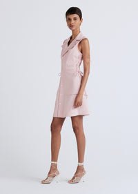 Pink Serena Lace Up Shirt Dress | Women's Dress by Derek Lam 10 Crosby