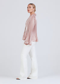 Pink Silver Ellery Long Sleeve Blouse | Women's Pants by Derek Lam 10 Crosby