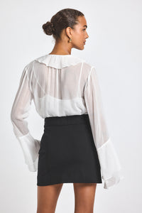 Black Reyna Mini Skirt | Women's Skirts by Derek Lam 10 Crosby