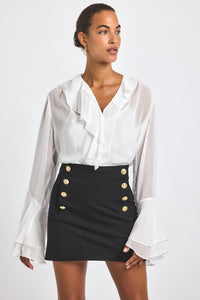 Black Reyna Mini Skirt | Women's Skirts by Derek Lam 10 Crosby