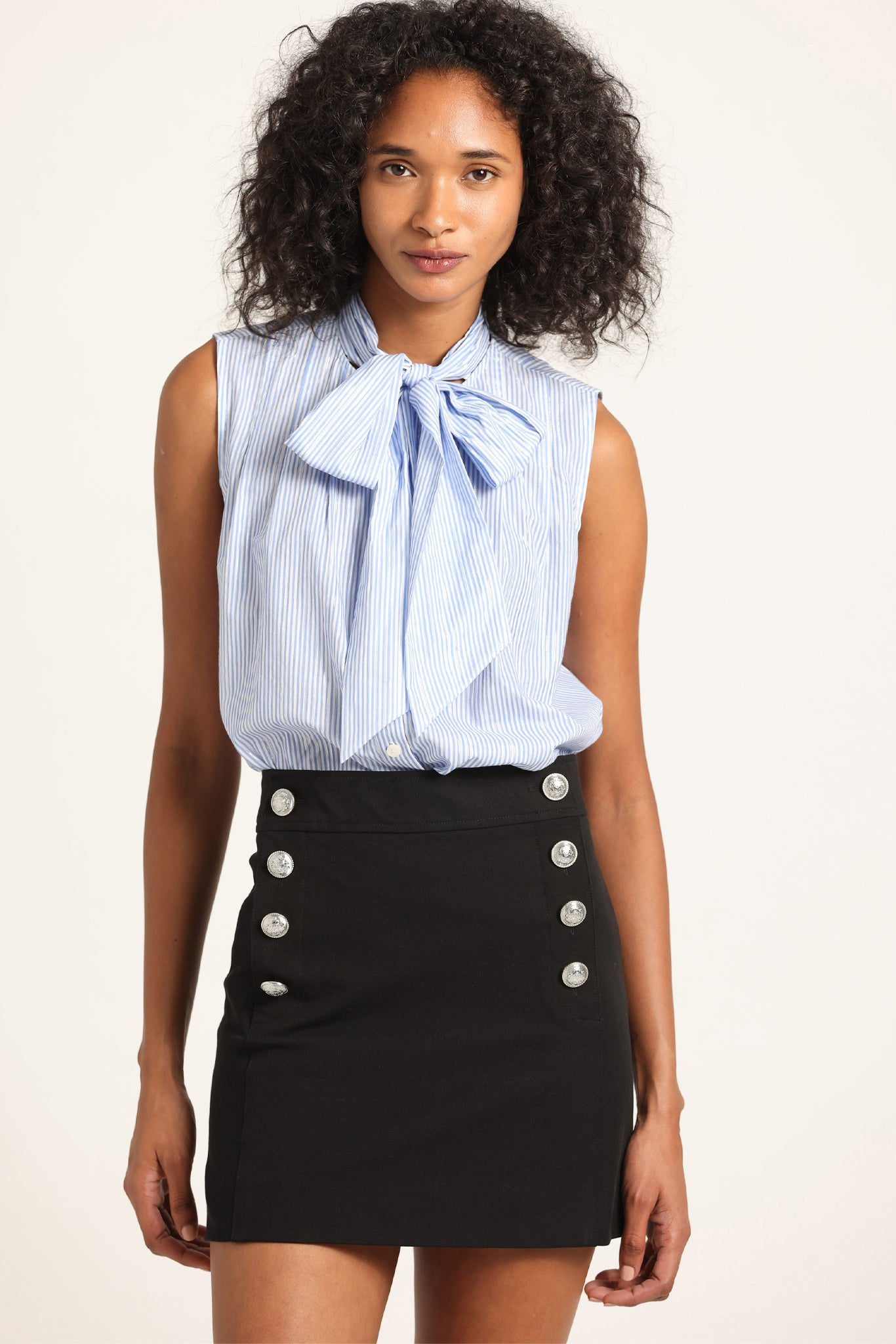 Reyna Mini Skirt - Black – Derek Lam