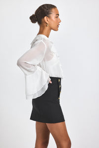 Black Reyna Mini Skirt | Women's Skirts by Derek Lam 10 Crosby