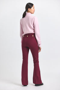 Bordeaux Robertson Flare Leg Trouser | Women's Pants by Derek Lam 10 Crosby