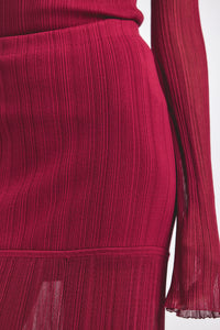 Carmine Romina Sheer Knit Layered Skirt | Women's Skirts by Derek Lam 10 Crosby