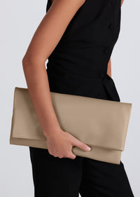 Sand Farrah Large Leather Bag - Handbag by Derek Lam 10 Crosby