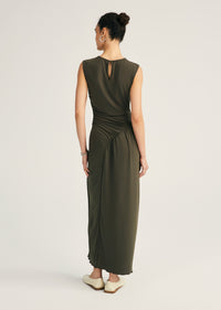 Kimberly Ruched Midi Dress |  Women's Dress by Derek Lam 10 Crosby