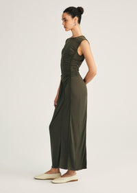 Kimberly Ruched Midi Dress |  Women's Dress by Derek Lam 10 Crosby