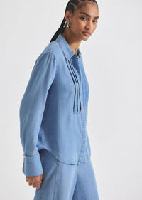 Skyler Lilo Tuxedo Shirt | Women's Top by Derek Lam 10 Crosby