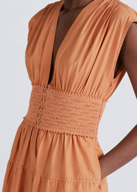 Soft Peach Antara A-Line Dress | Women's Dress by Derek Lam 10 Crosby