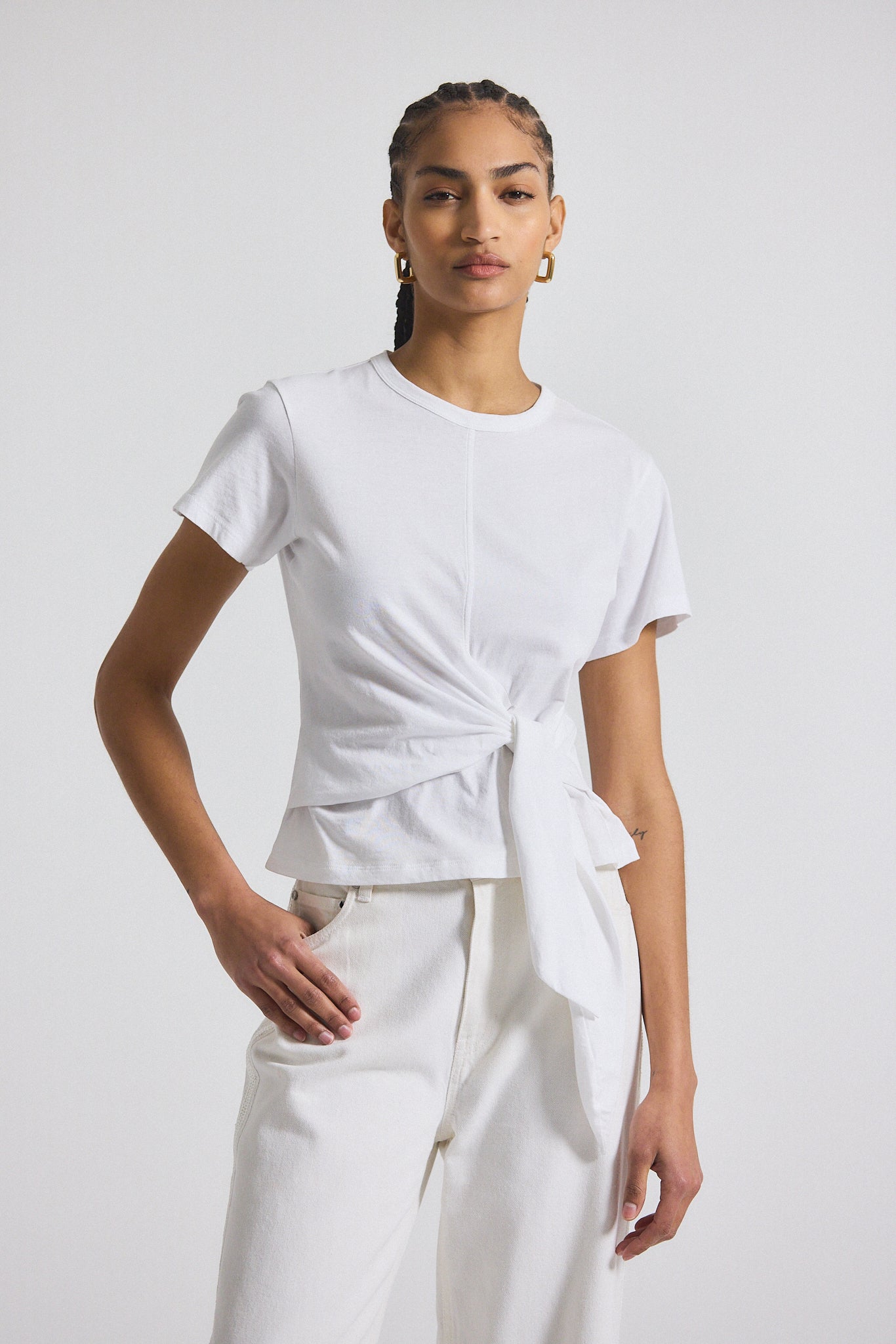 Floral Tie Neck Top by Derek Lam x RTR | Rent the Runway