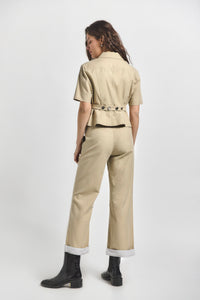 Safari Verita Combo Cuffed Pant | Women's Pants by Derek Lam 10 Crosby