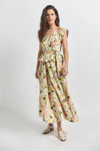 Safari Multi Victoria Belted Maxi Dress | Women's Dresses by Derek Lam 10 Crosby