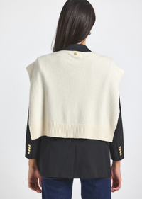 Black-Chalk Walter Double Breasted Jacket with Shrug | Women's Jackets by Derek Lam 10 Crosby