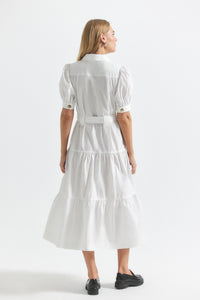 White Buffy Utility Dress | Women's Dress by Derek Lam 10 Crosby