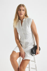 White Elyse Dress |  Women's Dress by Derek Lam 10 Crosby