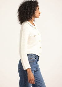 Cream Zaria Cardigan Jacket | Women's Jackets by Derek Lam 10 Crosby