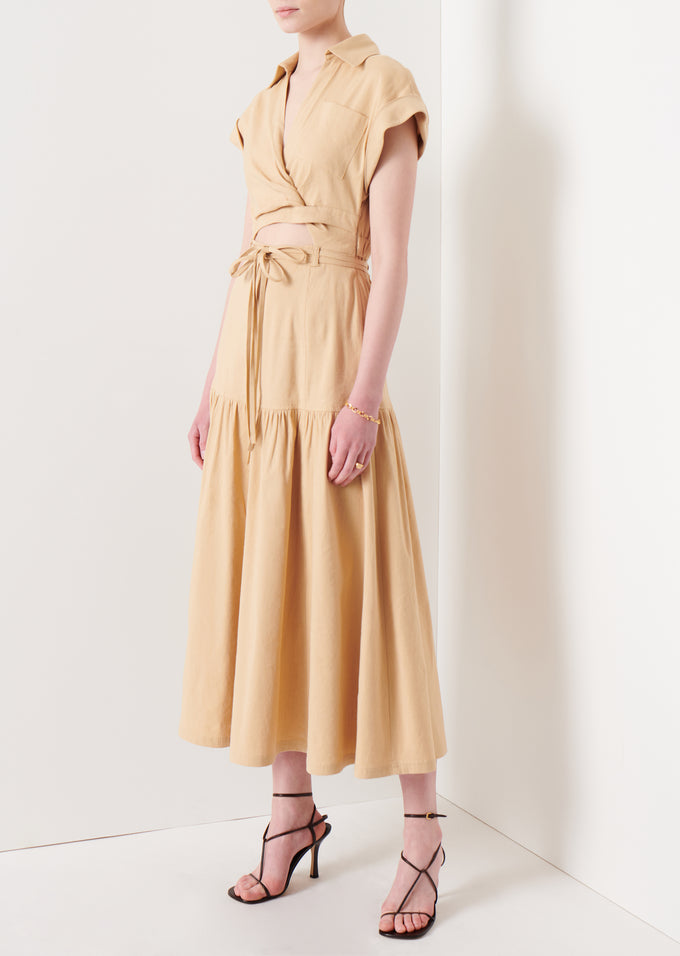 Charlene Cut-Out Shirt Dress | Derek Lam 10 Crosby