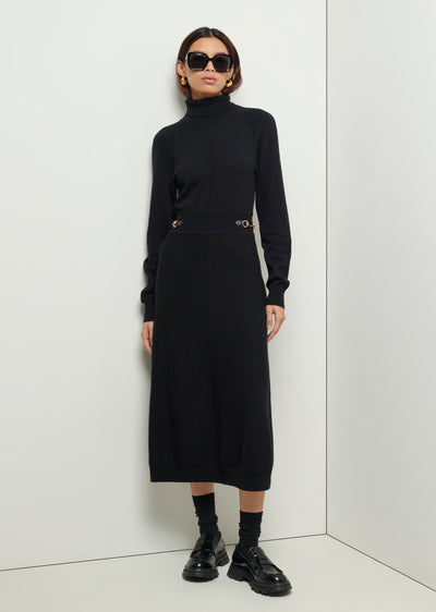 Black Becky Sweater Dress | Women's Dress by Derek Lam 10 Crosby
