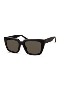 Black-Grey Aero Square Oversized Sunglasses - Women's Sunglasses by Derek Lam 10 Crosby