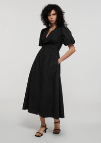 Black Maya Twist Front Maxi Dress | Women's Dress by Derek Lam 10 Crosby