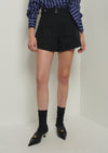 Black Mika Snap Shorts | Womens Shorts by Derek Lam