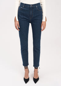 Dark Wash Eden 5 Pocket Slim Straight Leg Pant - Women's Denim by Derek Lam