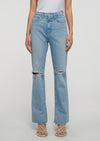 Distressed Bowery Frankie Ultra High Rise Straight Leg Jeans | Women's Denim by Derek Lam 10 Crosby
