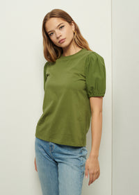 Fatigue Eva Puff Sleeve T-Shirt | Women's T-Shirt by Derek Lam
