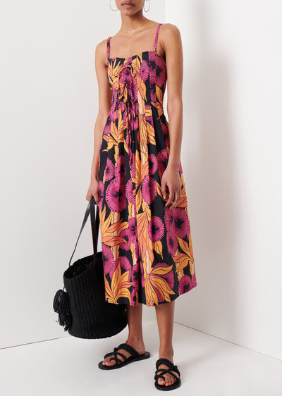 Fuchsia Multi Reef A-Line Cami Dress | Women's Dress by Derek Lam