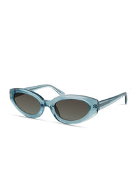 Jade Crystal-Grey Gradient Vesper Narrow Cat Eye Sunglasses - Women's Sunglasses by Derek Lam 10 Crosby