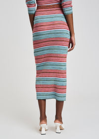 Multicolor Space Dye Riviera Pencil Skirt | Women's Dress by Derek Lam 10 Crosby