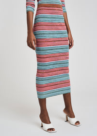 Multicolor Space Dye Riviera Pencil Skirt | Women's Dress by Derek Lam 10 Crosby