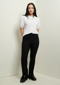 Optic White Eva Puff Sleeve T-Shirt | Women's T-Shirt by Derek Lam
