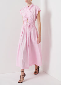 Pale Pink Celeste Wrap Dress - Women's Dress by Derek Lam 10 Crosby
