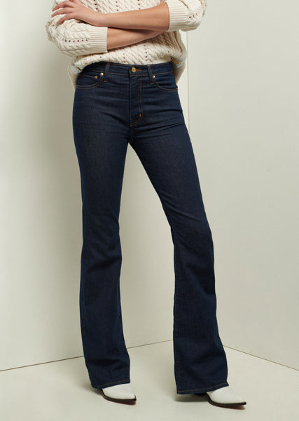 Crosby Patch Pocket Flare Jeans