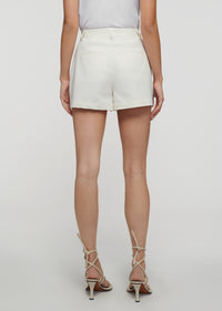 Soft White Elliot Sailor Shorts | Women's Shorts by Derek Lam