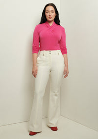 Soft White Holland Utility Flared Pants | Women's Pants by Derek Lam 10 Crosby