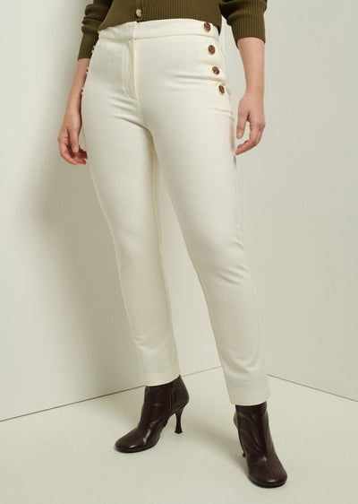 Soft White Kelis Straight Leg Sailor Pant | Women's Pant by Derek Lam 10 Crosby