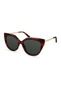 Tiger Stripe Campbell Cat Eye Oversized Sunglasses | Women's Sunglasses by Derek Lam 10 Crosby
